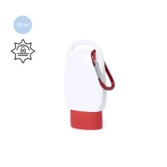 Solcreme i bøtte med karabinhage SPF30