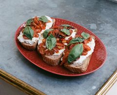 Aida Confetti fad 36 x 25,5 cm, Chili rød