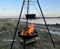 Kynast Tripod bålfad med hængegrill