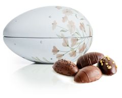 Pink flowers metalæg med marcipanæg 140 gram