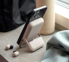 Kreafunk toCHARGE GO Powerbank og høretelefoner, ivory sand